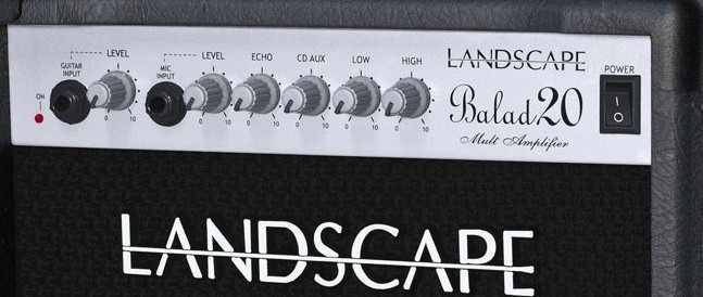 amplificador violão e voz landscape balad 20 bld20 com echo r 495
