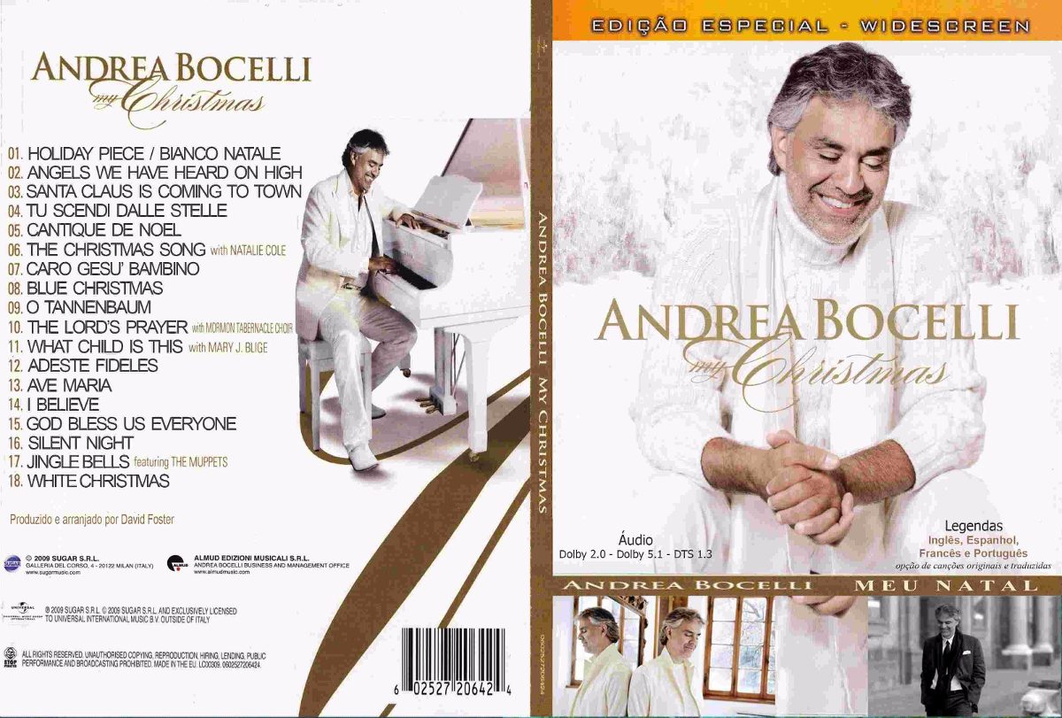 Andrea Bocelli & David Foster - My Christmas Dvd - R$ 18,00 em Mercado Livre