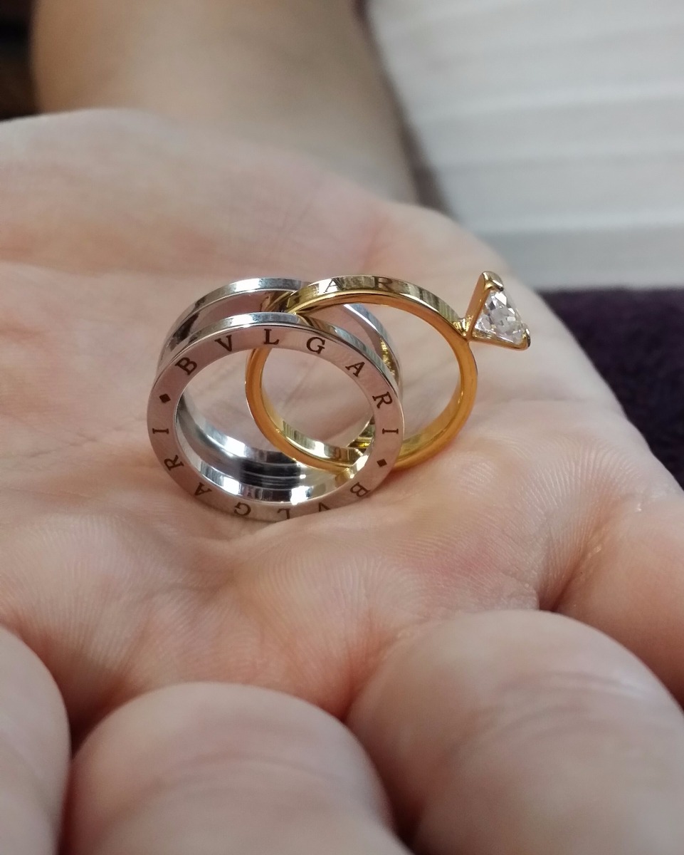 Anel aliança Bvlgari Com Cristal Swarovski Banho A Ouro R$ 150,00 em Mercado Livre Artesanato Para Festa Infantil Com Garrafa Pet ~ Anel aliança Bvlgari Com Cristal Swarovski Banho A Ouro R$ 150,00 em Mercado Livre