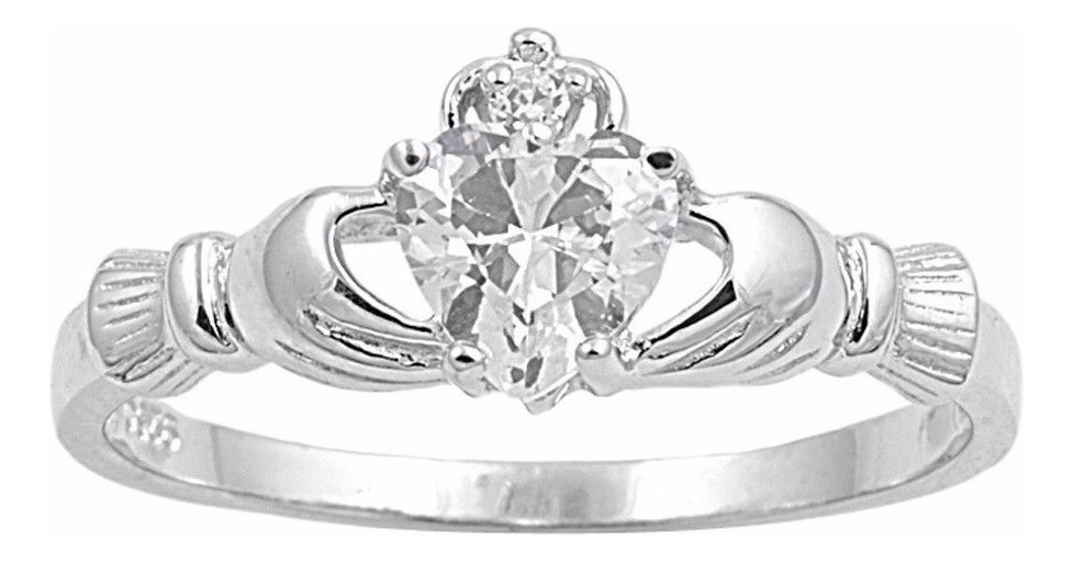 Anillo De Plata De Caballeros Claddagh