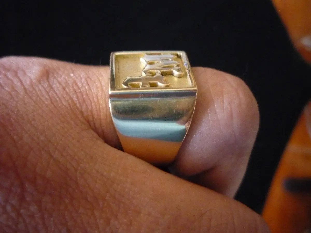 Anillo Para Hombre De Oro Amarillo De 18k 20gr U S 1 200 00 En 