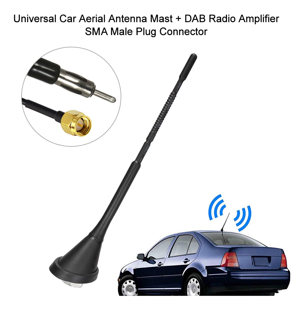Antena de coche techo antena universal antena 16v con cable 5m