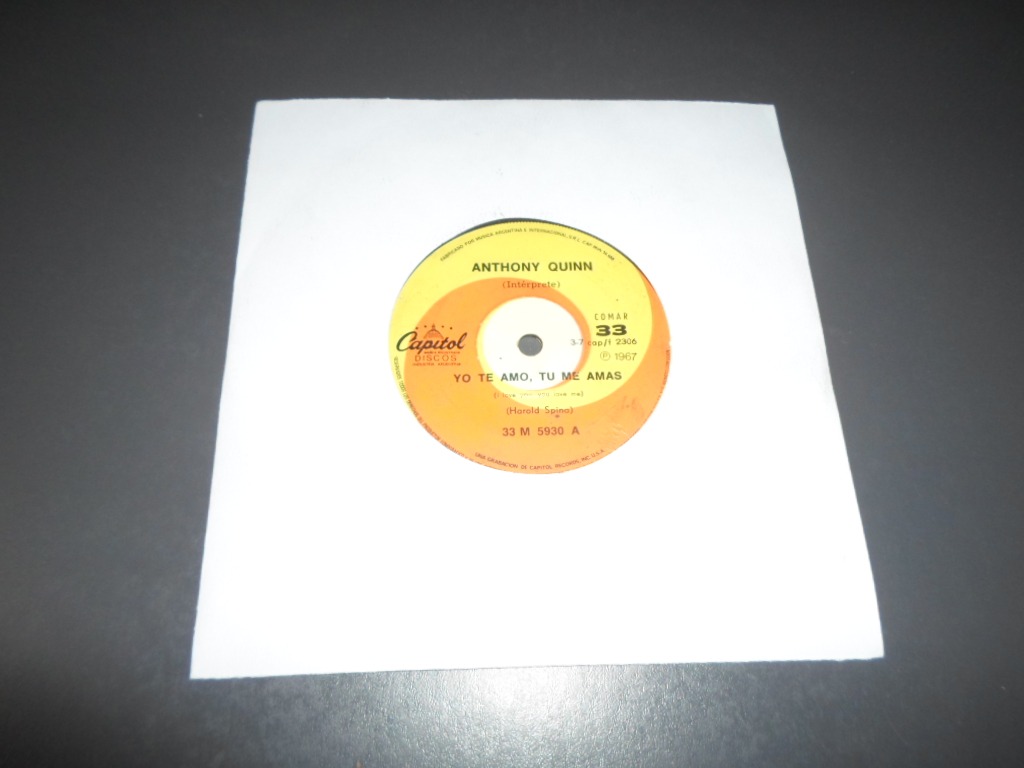 anthony quinn yo te amo tu me amas a veces simple vinilo 82