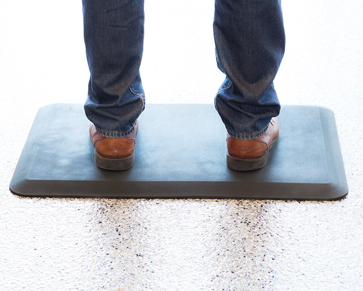 Anti Fatigue Memory Foam Floor Mat Black Smooth Durable M Anti Fatigue Memory Foam Floor Mat