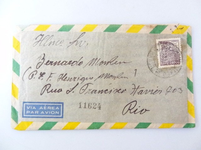 Antiga Carta Circulada Anos 40!!! Rara Selo Brasil - R$ 32 