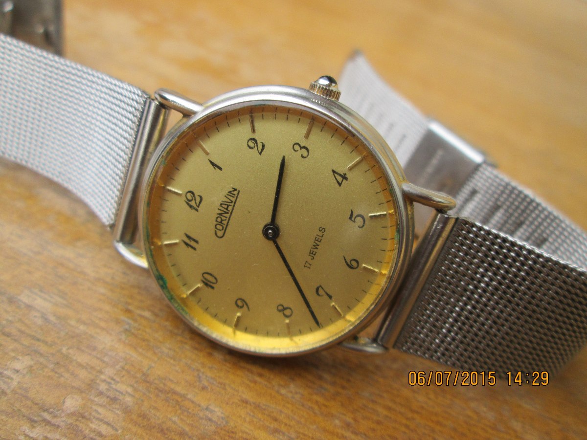 Reloj Extraplano Antiguo 000 A Cornavin Cuerda Funcionando60 wvmN08nO