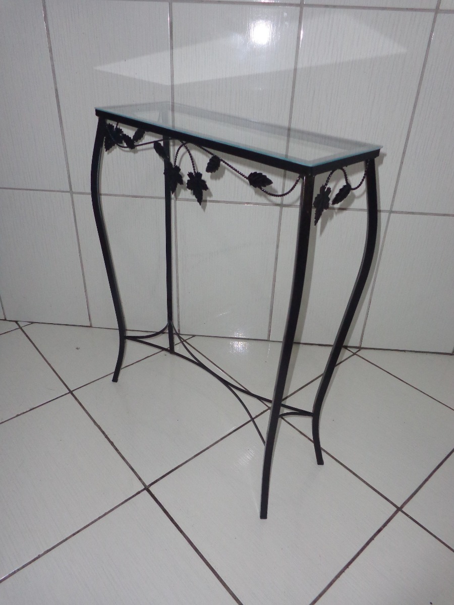 Aparador De Ferro Com Vidro 60 Cm Preto R$ 79,90 em Mercado Livre Selma Russo Artesanato ~ Aparador De Ferro Com Vidro 60 Cm Preto R$ 79,90 em Mercado Livre