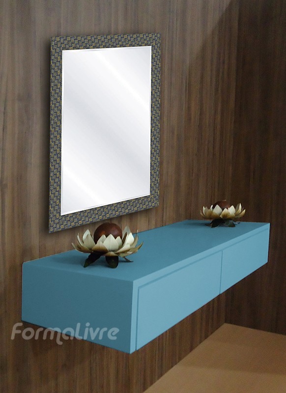 Aparador Penteadeira Console Suspenso Sala Quarto Azul Laca R$ 468,00 em Mercado Livre Artesanato Em Londrina ~ Aparador Penteadeira Console Suspenso Sala Quarto Azul Laca R$ 468,00 em Mercado Livre