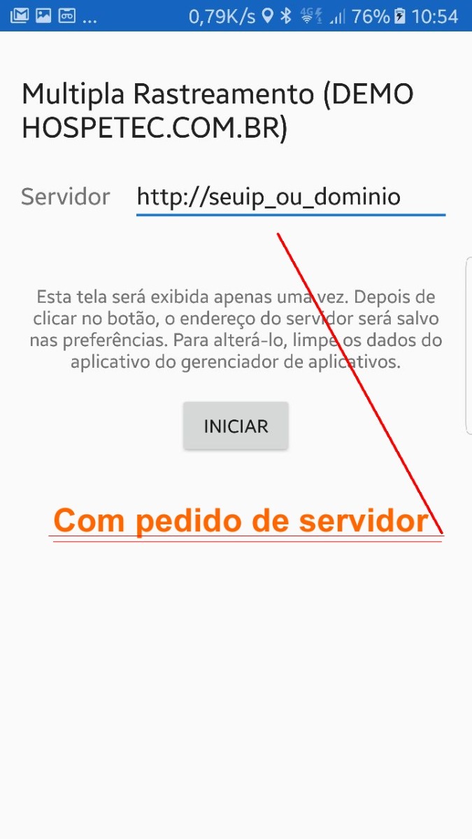 aplicativo rastreador para celular java