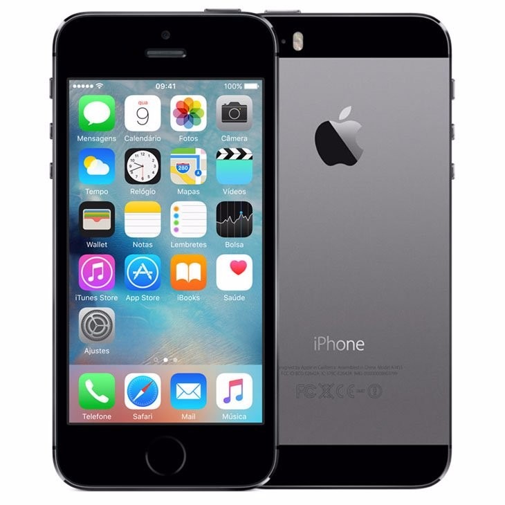 Apple Iphone 5s Prata Anatel Lacrado 16g Garantia + Brinde - R$ 1.899