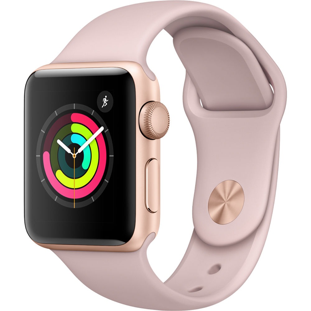 Apple Watch Series 3 Gps 38mm Gold Aluminum Case With Pink - R$ 1.999,90 em Mercado Livre