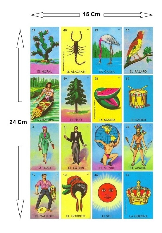 Archivo De 100 Cartas De La Lotería Mexicana Para Imprimir 70 00 En Mercado Libre