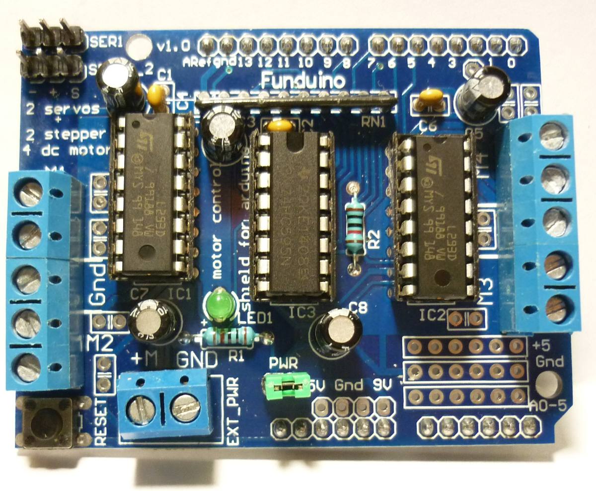 Arduino uno motor shield