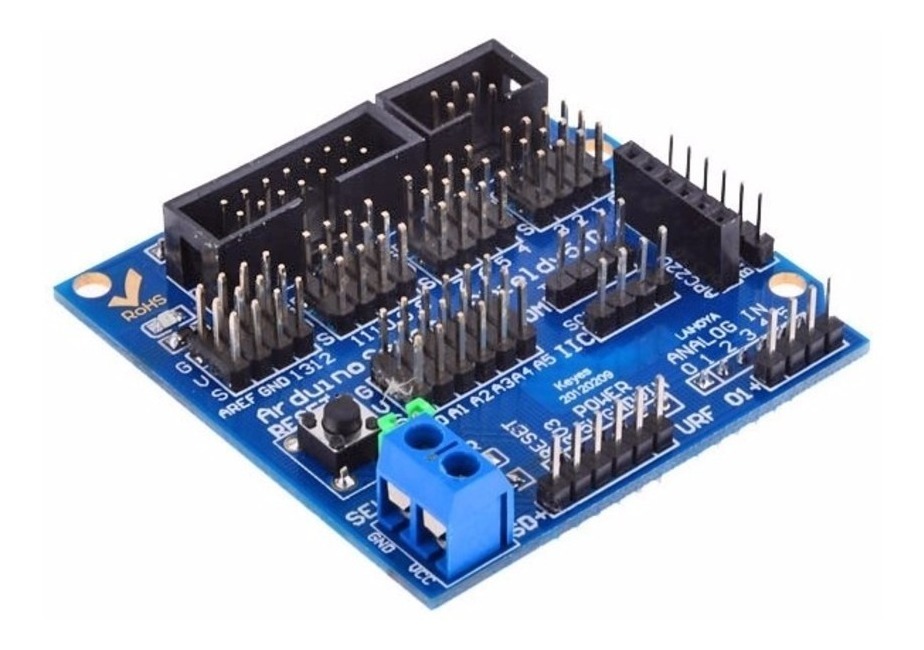 Arduino sensor shield v5 0 placa de expansor servo sensores r 19 90 