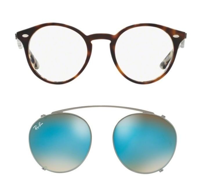 ray ban rb2180v clip on