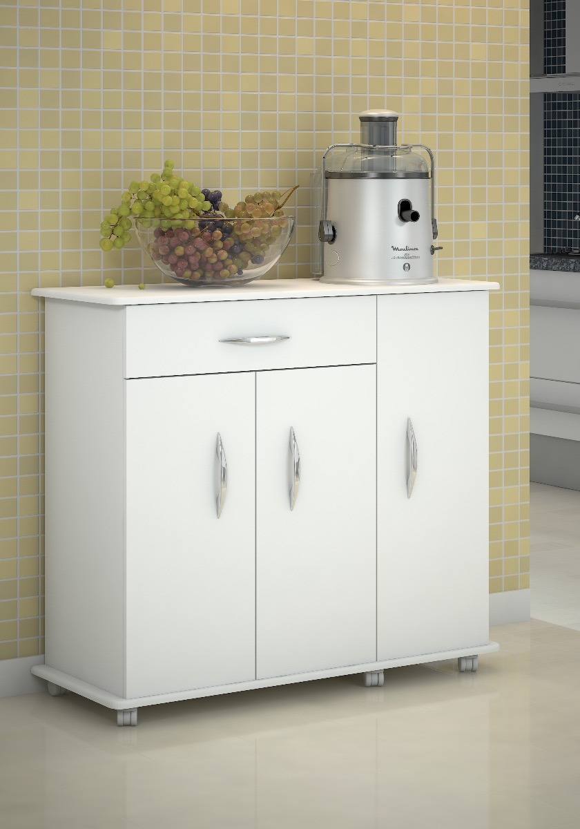 Armario Multiuso 2 Portas 4 Prateleiras Cozinha Modulada Casas Bahia 11838688