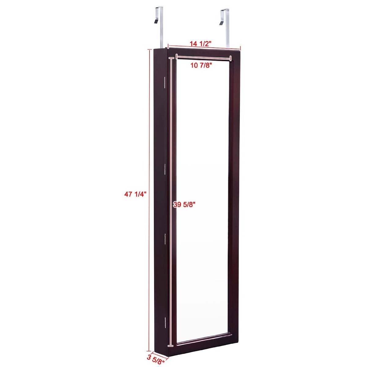 Armario Para Joyas Con Espejo Luz Led Joyería Songmics Cafe $ 4,160 00 en Mercado Libre Aparador Com Espelho No Corredor ~ Armario Para Joyas Con Espejo Luz Led Joyería Songmics Cafe $ 4,160 00 en Mercado Libre