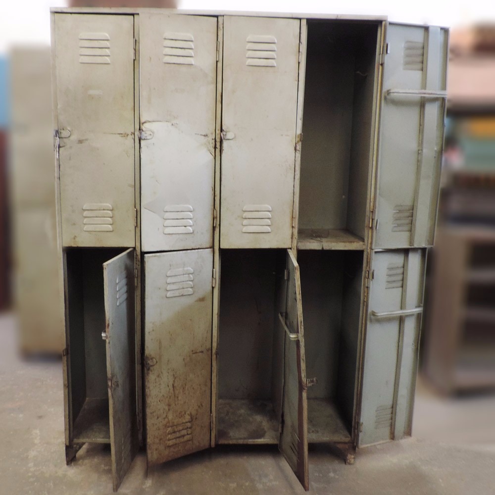 Armário Roupeiro De Ferro Com 8 Portas Ba49 Usado R Loja Artesanato Osasco Primitiva Vianco ~ Armário Roupeiro De Ferro Com 8 Portas Ba49 Usado R