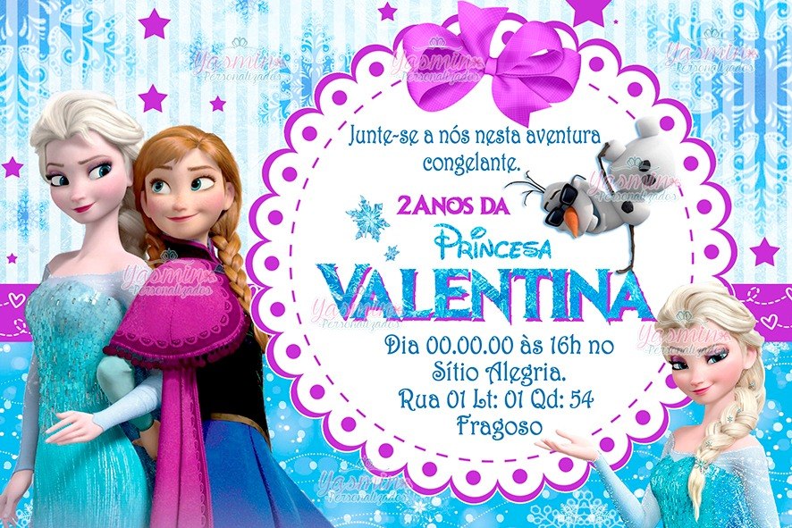 arte convite digital frozen imprimir em casa r 8 00 em mercado livre