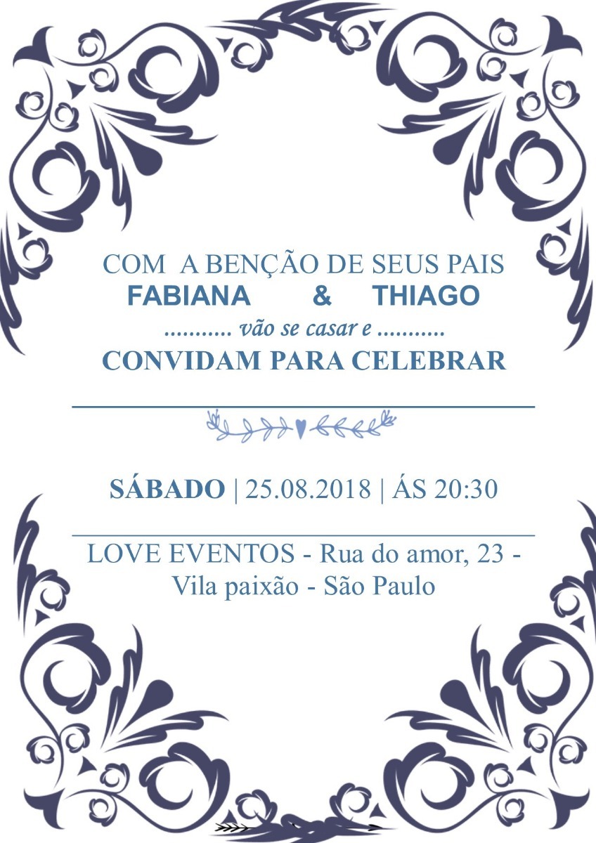 arte digital para convite de casamento layout r 19 90 convite de casamento modelo