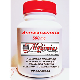 Ashwagandha - 500 Mg 90 Cápsulas - Aumente A Vitalidade 