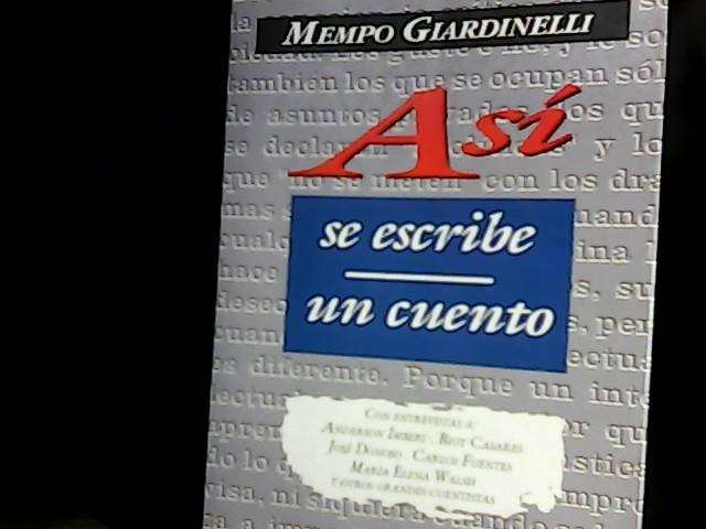 asi se escribe un cuento mempo giardinelli