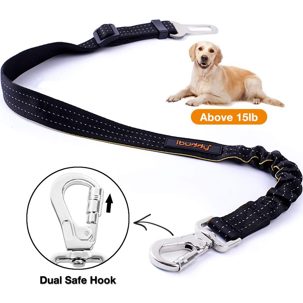 Mascota Asiento Ajustable Ibuddy Perro cinturones para los coches de pequeño//mediano//grande perros