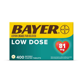 Aspirina Low Dose 81mg (baja En Dosis) C/400 Bayer