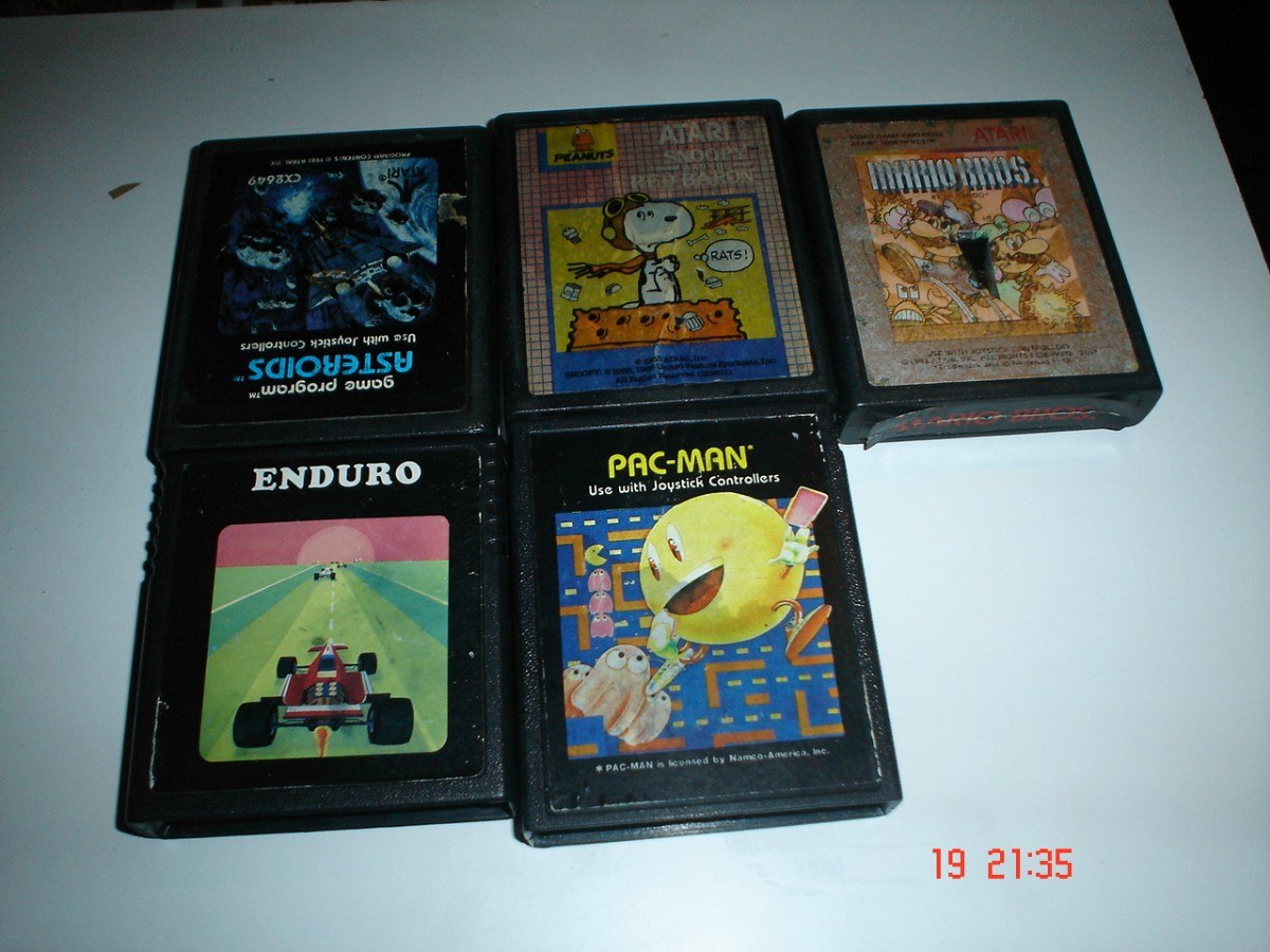 Atari 2600 Consola 1 Control Y 6 Juegos Paquete A ...