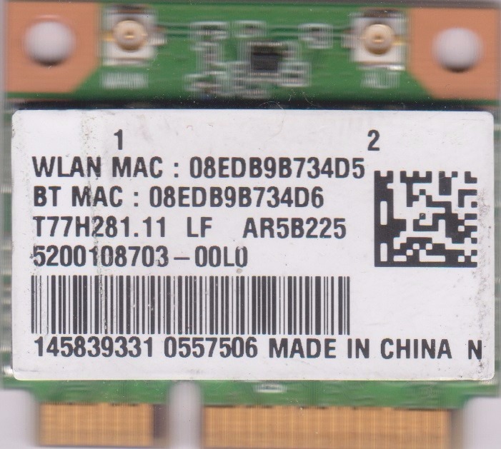 ATHEROS AR5B225 BLUETOOTH DRIVER PC ATHEROS AR5B225 BLUETOOTH DRIVER