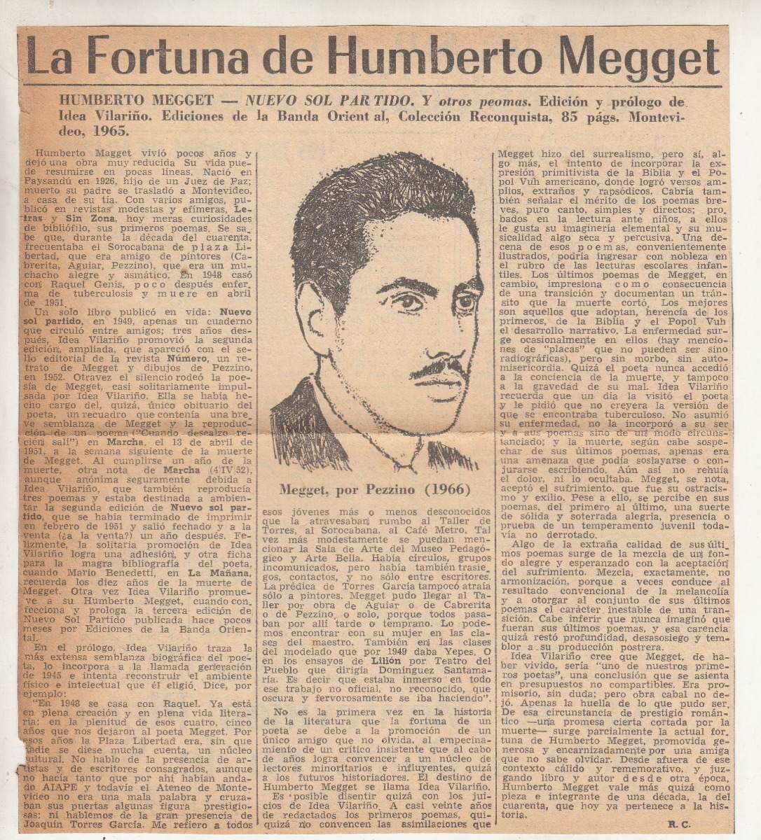 Resultado de imagen para HUMBERTO MEGGET poeta