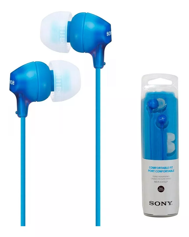 Auriculares Sony Ex Series Mdr Ex15lp Originales In Ear Azul