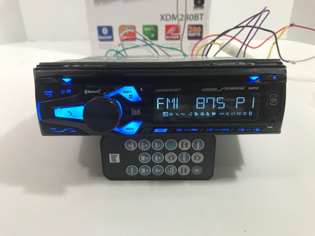 Auto Stereo Dual Cd Mp3 Bluetooth Usb Aux 200 Watts Xdm280bt 800.00