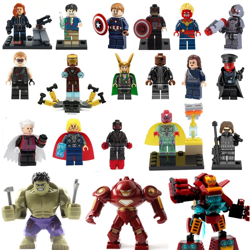 Avengers Marvel Super Heroes Minifiguras Tipo Lego - Hulk ...