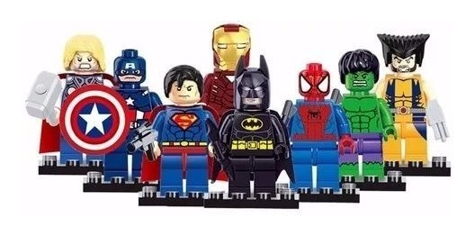 muñecos lego superheroes