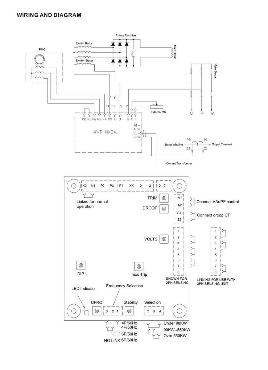 avr mx341 regulador de voltaje para generador stanford