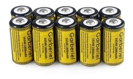 Garberiel CR123A 123A 16340 1800mAh 3.7V Li-Ion Rechargeable Battery US Charger