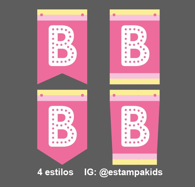 Baby Shower Letras Para Imprimir Hembra Bs 10008 En Mercado Libre