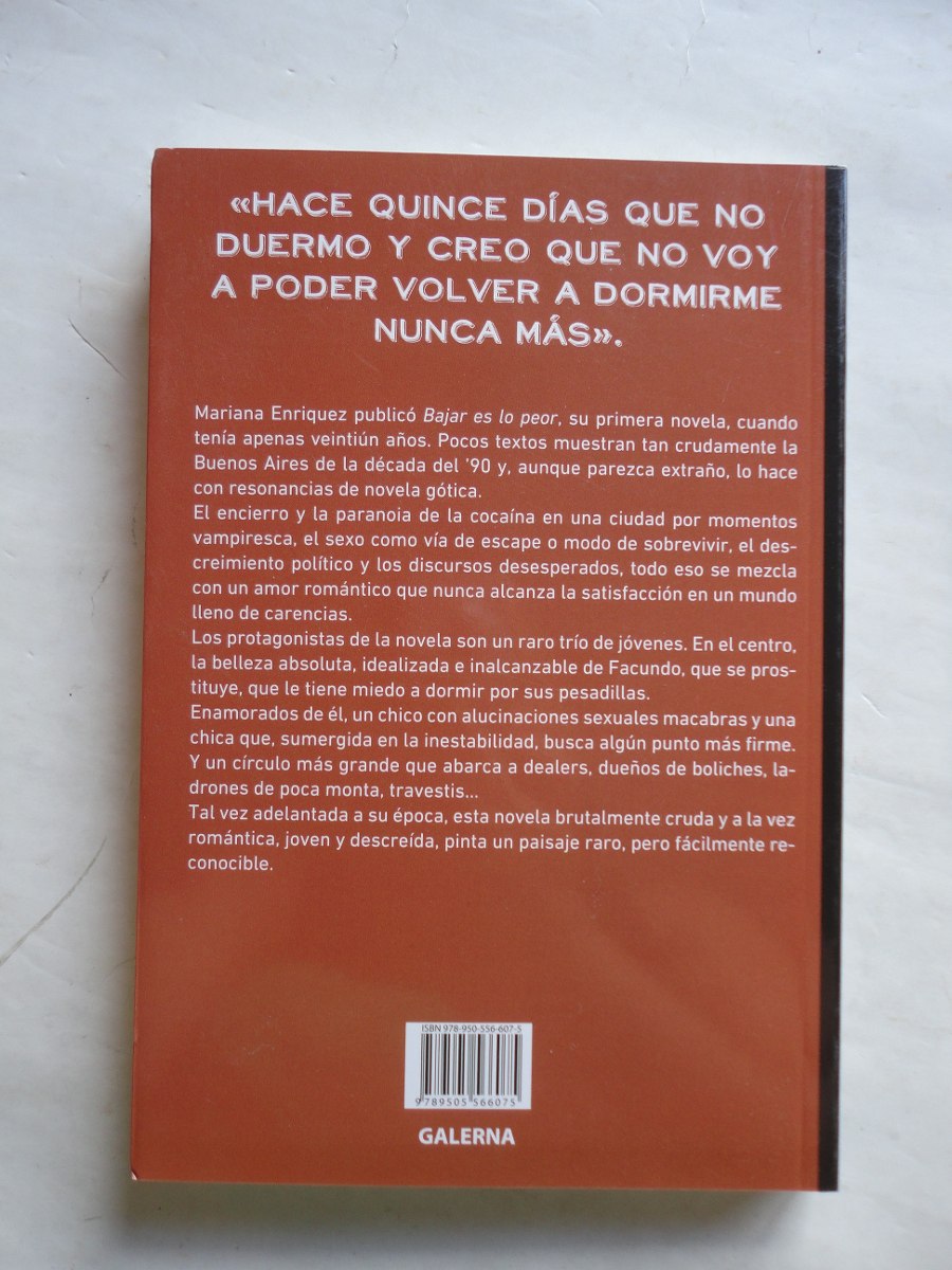 bajar es lo peor mariana enriquez