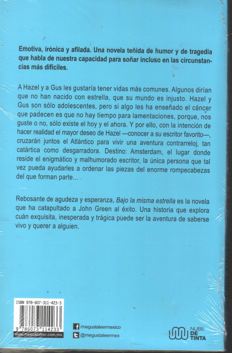 Bajo La Misma Estrella John Green - $ 390.00 en Mercado Libre