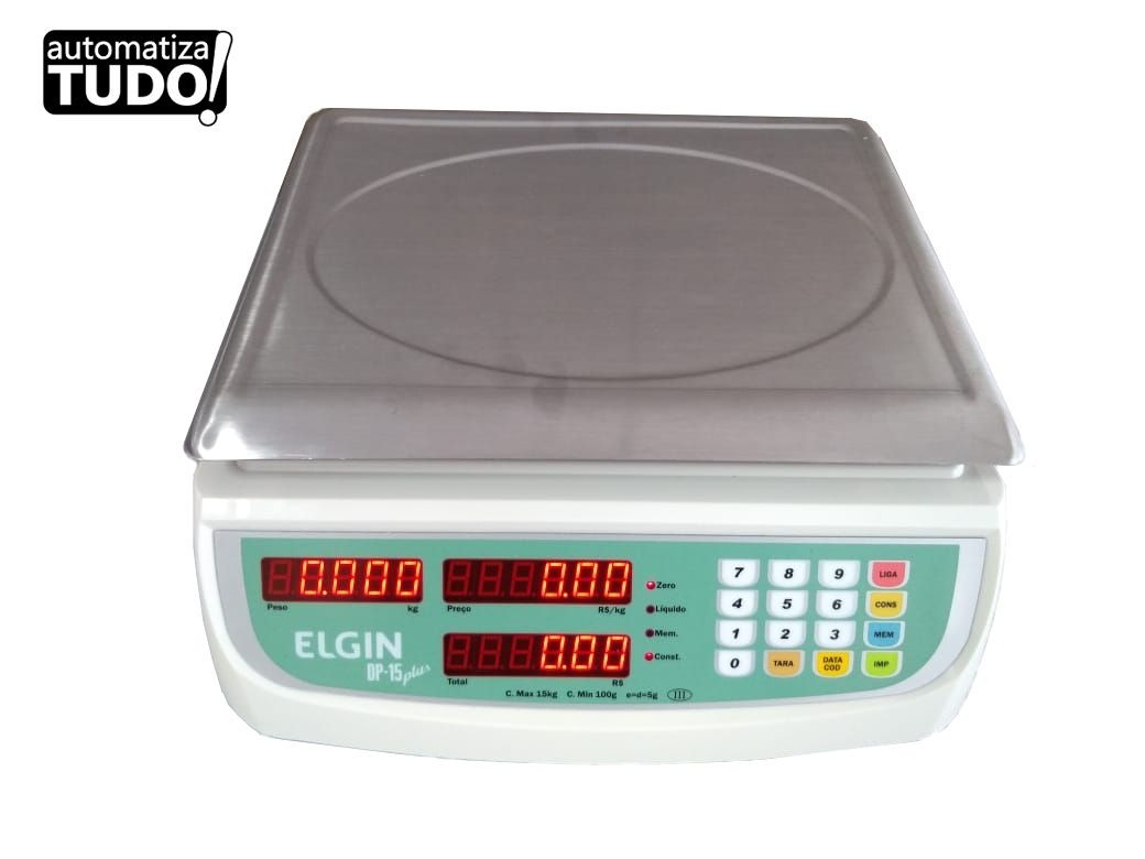 balança digital elgin dp 15 plus saída serial rs-232. Carregando zoom.