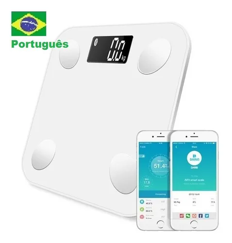 Balança Digital Smart Bioimpedancia Gordura Imc Massa Muscul
