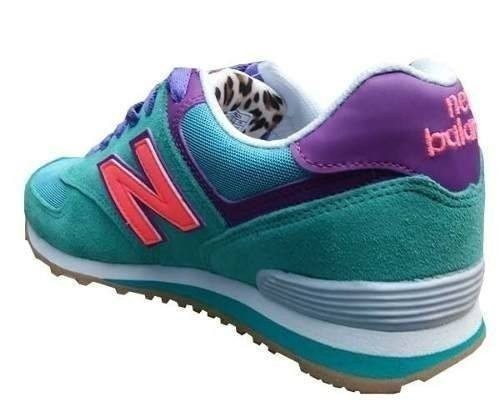 new balance roxo e verde