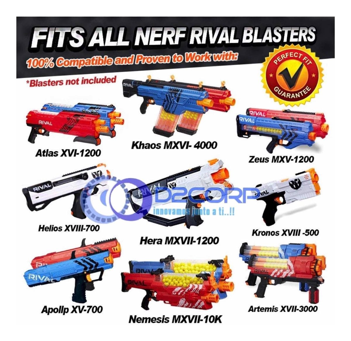 nerf rival balas