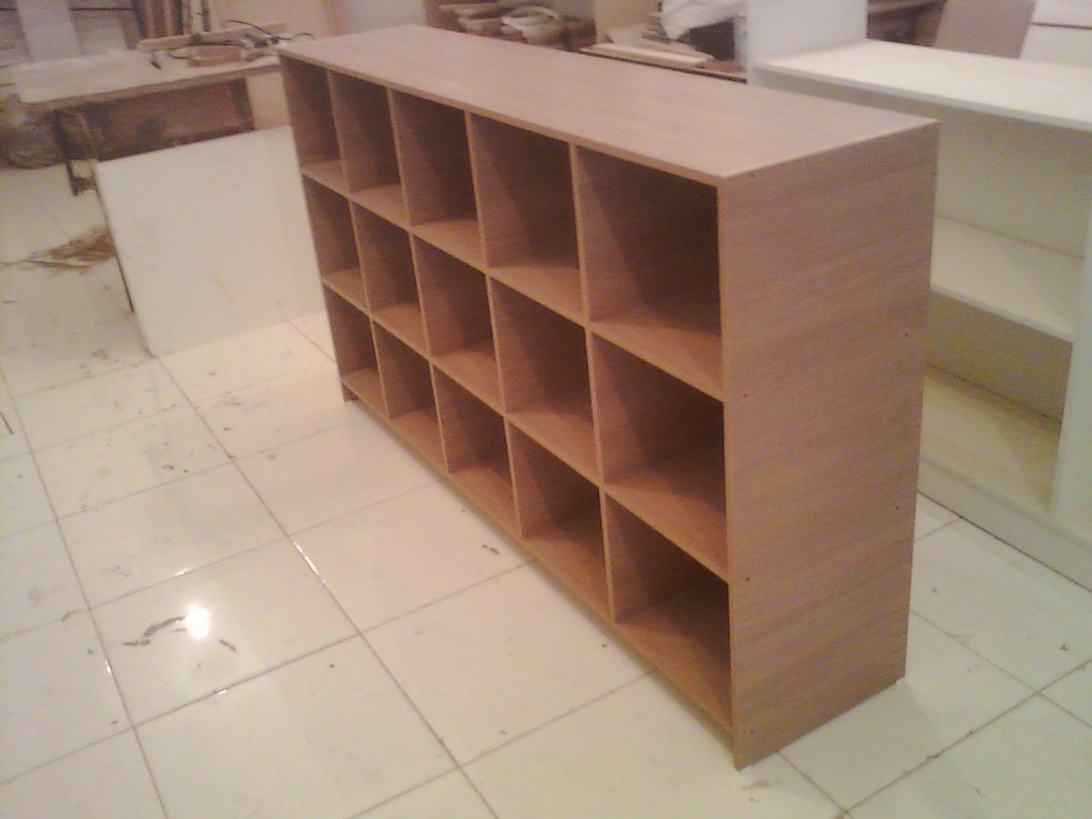 Balcão Colméia Fabricação Própria 100% Mdf Na Cor Nogueira 