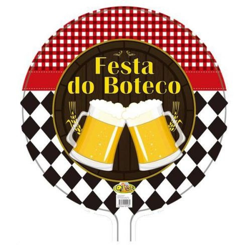 Bal u00e3o Metalizado Redondo Boteco 45 Cm Com 01 Unidade R$ 10,85 em Mercado Livre Artesanato Luminaria De Bambu ~ Bal u00e3o Metalizado Redondo Boteco 45 Cm Com 01 Unidade R$ 10,85 em Mercado Livre