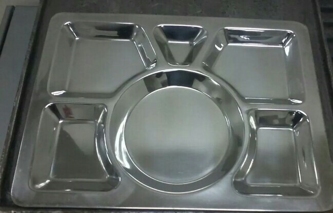 Bandeja Menaje Acero Inoxidable 6 Divisiones Comedor Escolar - Bs ... Bandeja Menaje Acero Inoxidable 6 Divisiones Comedor Escolar - Bs ...