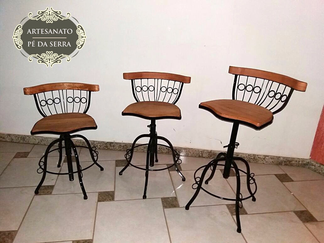 Banqueta Ferro E Madeira Super Oferta Alta Cozinha Americana R Banqueta Ferro E Madeira Super Oferta Alta Cozinha Americana R