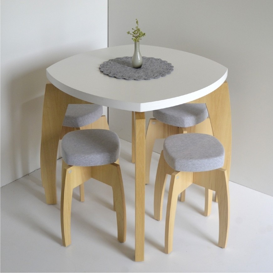 Banqueta s textil 2 unidades pch diseño madera apilable! 1.560 ...