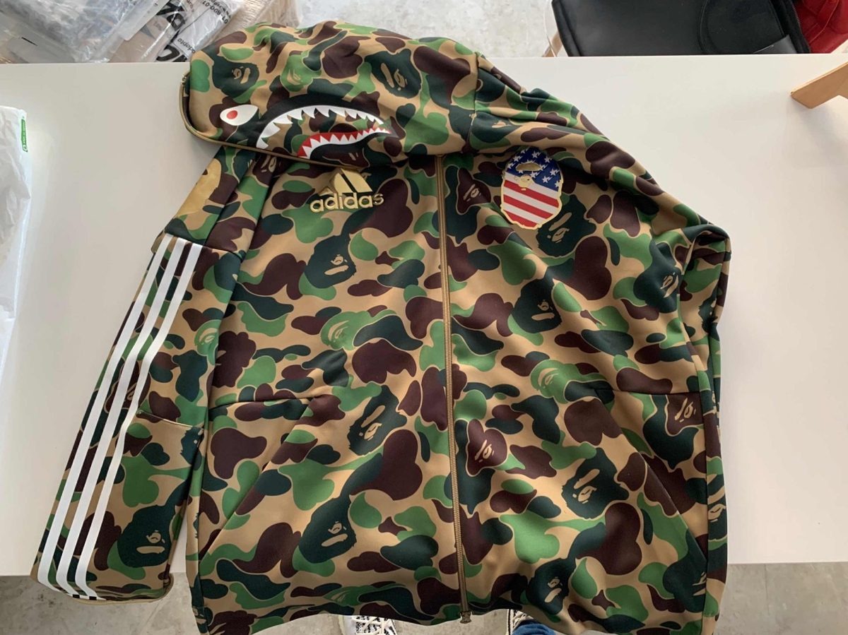 adidas x bape shark hoodie